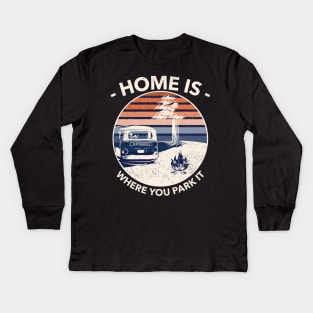 Van life, rv life, travel Kids Long Sleeve T-Shirt